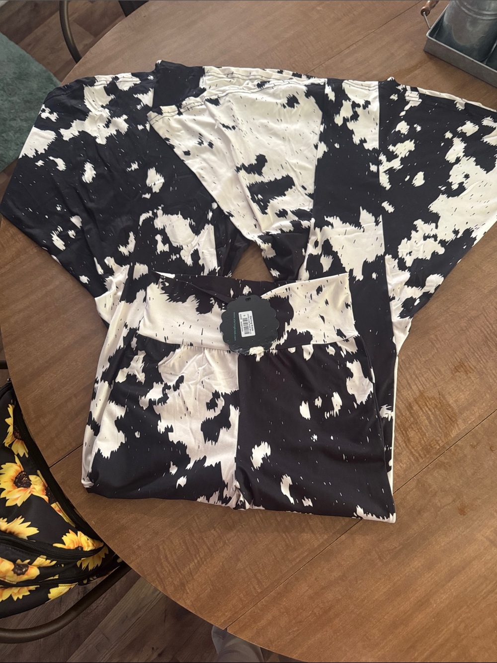Sterling Kreek Black & White Abstract Print Maxi